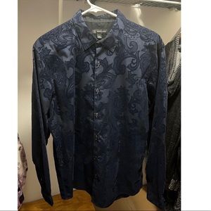 NEW INC Suade-y button up.